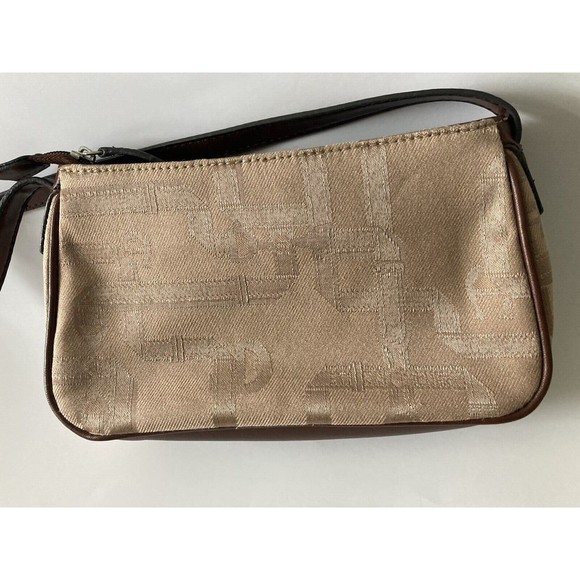 etienne aigner small leather and clothe purse/handbag - Picture 2 of 4